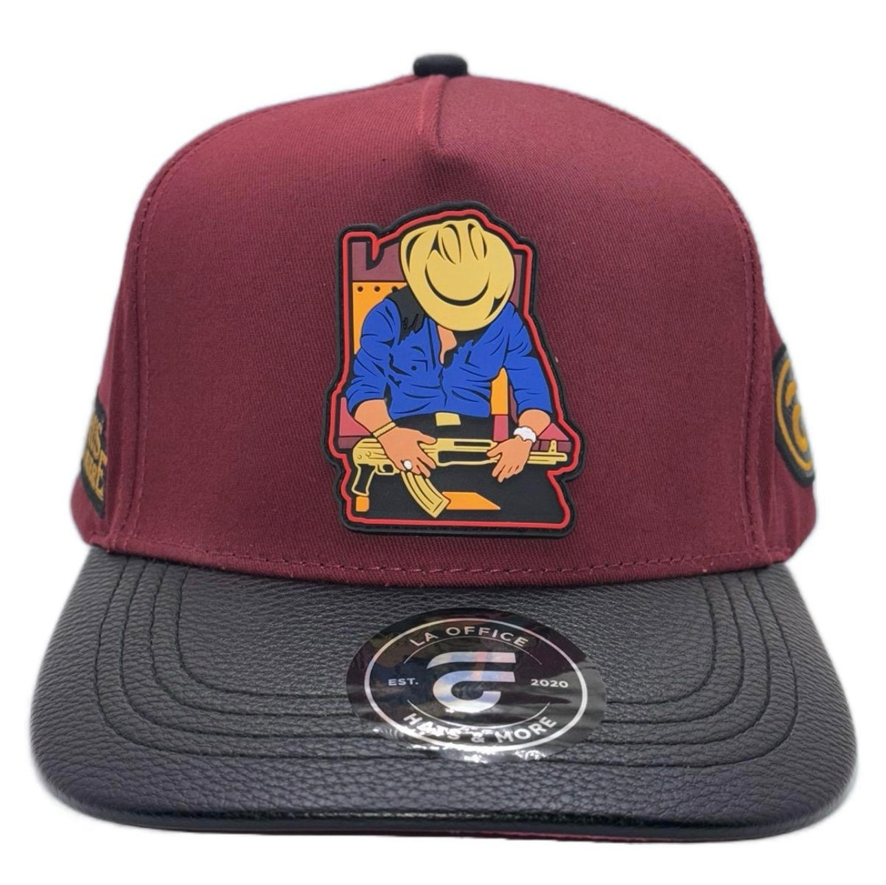 Gorra El Virus Nunca Muere Guinda