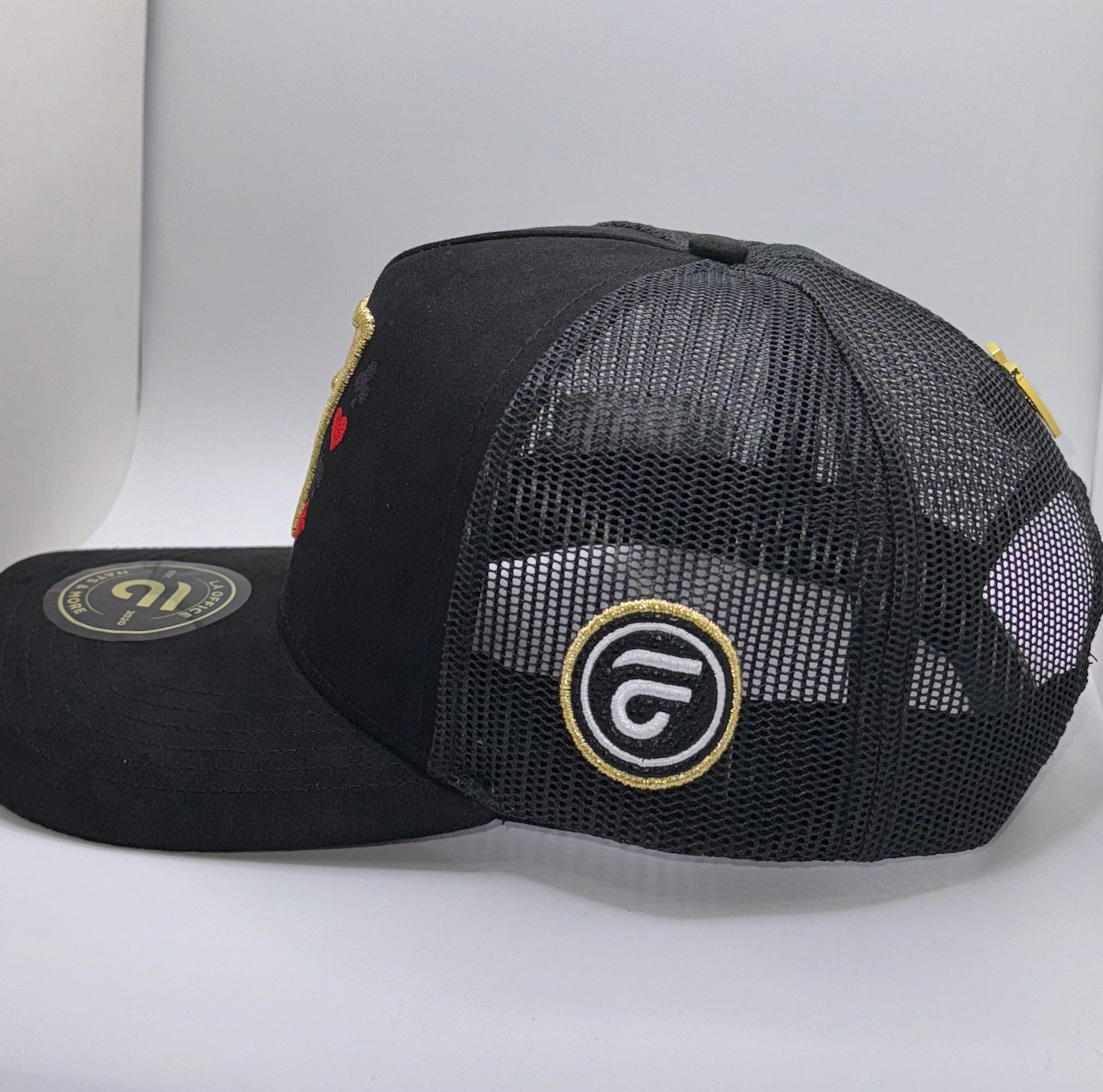 Gorra Lucky 7 Negra Malla